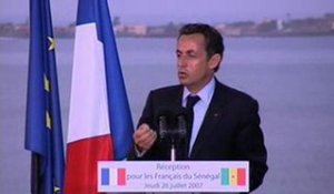 Allocution devant la communauté française du Sénégal