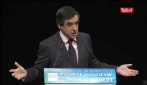 Régionales : meeting de Fillon en Alsace