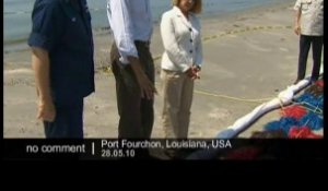 Obama en visite en Louisiane
