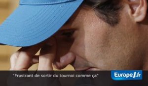 Federer : "frustrant de sortir comme ça"