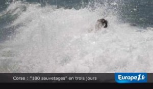 Corse : "100 sauvetages" en trois jours