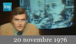 20h Antenne 2 du 20 novembre 1976 - Archive INA