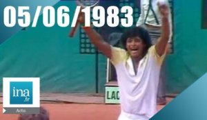20h Antenne 2 du 05 juin 1983 - Noah remporte Roland Garros | Archive INA
