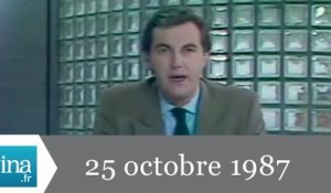 20h Antenne 2 du 25 octobre 1987 - Etat d'urgence à Tahiti - Archive INA