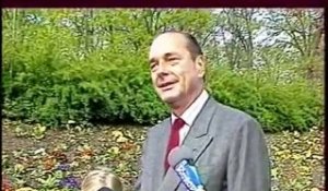 Chirac au parc Floral