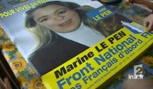 [Lens Marine Le Pen en campagne]