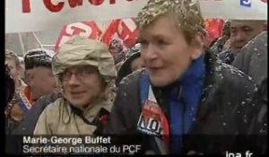 [Manifestation pour la défense du service public à Guéret]