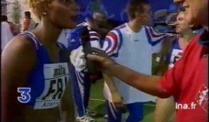 Athlétisme à Athènes : Médaille de Bronze pour le relais féminin français (4X100M)