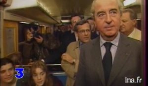 Edouard Balladur "il fait chaud dans le métro, mais ça sera climatisé en l'an 2000" - Archive INA