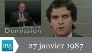 20h Antenne 2 du 27 janvier 1987 - Crise au PCF - Archive INA
