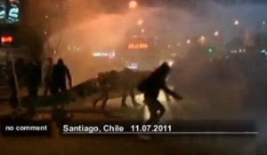 Manifestations des mineurs chiliens à Santiago - no comment