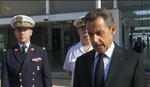 Déclaration de N. Sarkozy à l'hôpital d'Instruction des Armées de Percy