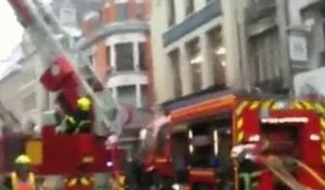 Incendie en centre ville d'Arras