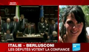 Le gouvernement Berlusconi obtient la confiance du Parlement