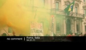 Manifestation en Italie pour l'extradition... - no comment