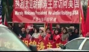 Tapis rouge pour Hu Jintao aux Etats-Unis