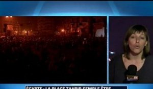 Les manifestants déterminés, Moubarak aussi