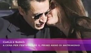 Carlà e Sarkò: festeggiano il primo anno di matrimonio