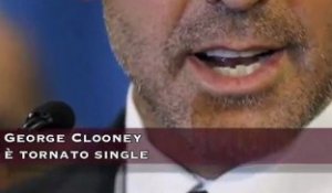 George Clooney è tornato single