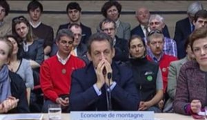 N. Sarkozy préside la table ronde sur l'économie de montagne