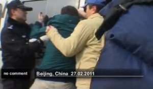 Arrestation de manifestants en Chine - no comment