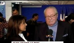 J.-M. Le Pen satisfait de la percée du FN