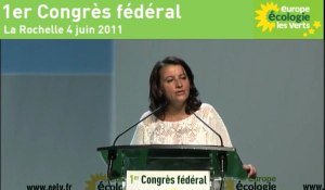 1er Congrès fédéral - Discours de Cécile Duflot, Secrétaire Nationale