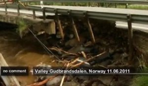 Inondations dans le sud de la Norvège - no comment