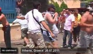 Manifestations en Grèce : les chauffeurs... - no comment