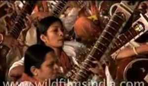 Massed sitar recital in New Delhi