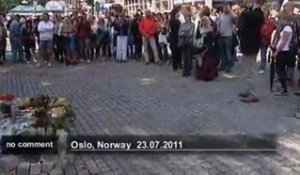 La Norvège en deuil - no comment