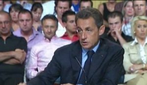 Table ronde sur le thème de la viticulture : N. Sarkozy