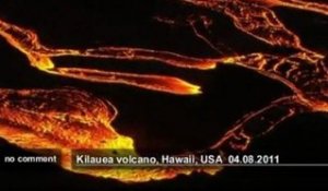 Hawaii : Nouvelle coulée de lave du vocan... - no comment