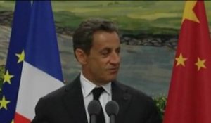 Point de presse de N. Sarkozy à Pékin