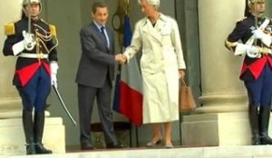 Crise de la dette : Lagarde rencontre Sarkozy