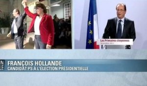 Primaire PS : déclaration de François Hollande