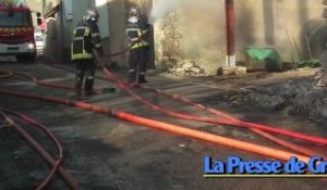 Incendie d'une ferme à Percey-le-Grand