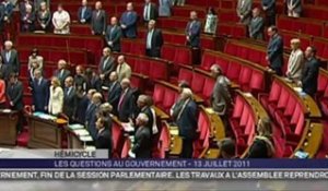 L'Assemblée nationale rend hommage aux soldats tués