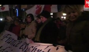 Manifestation d'intégristes contre une pièce de théâtre à Villeneuve d'Ascq.