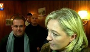 Marine Le Pen, "candidate de la France libre" à Boulogne-sur-Mer