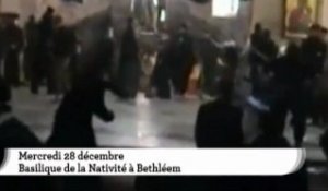 Affrontements dans l'église de la Nativité à Bethléem