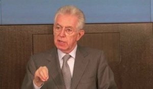 Italie : Mario Monti promet des mesures de relance
