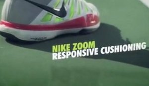 Roger Federer et ses chaussure Nike Zoom Vapor 9 Tour