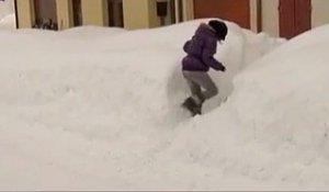 Spectaculaires chutes de neige sur l'Europe du sud