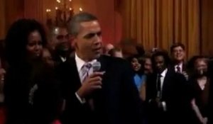 Obama chante avec Mick Jagger et BB King