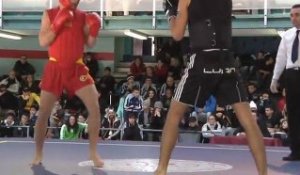 Championnat de France 2012 de Wushu Sanda / Demi-finale -75 kg / Nathan Issaad vs Sylvain Morel