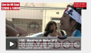 Marathon du Médoc 2012 "live 14h00 à 16H30"
