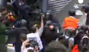 Violences entre "indignés" et forces de polices à Madrid