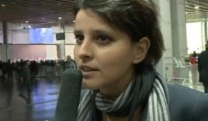 Interview de Najat Vallaud-Belkacem au meeting de François Hollande à Lille