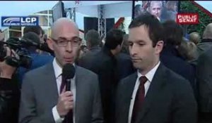 Réaction de Benoit Hamon aux résultats du premier tour de l'élection présidentielle 2012